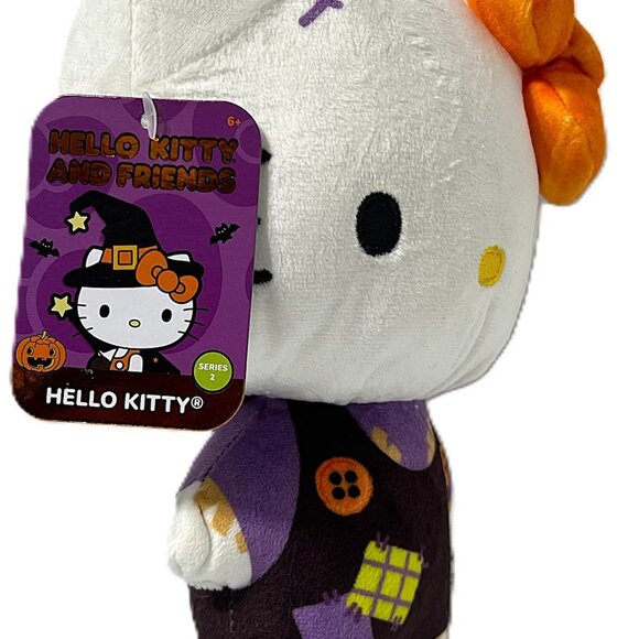 Hello Kitty & Friends - Hello Kitty Scarecrow 9" Halloween Plush - NEW - Picture 2 of 3